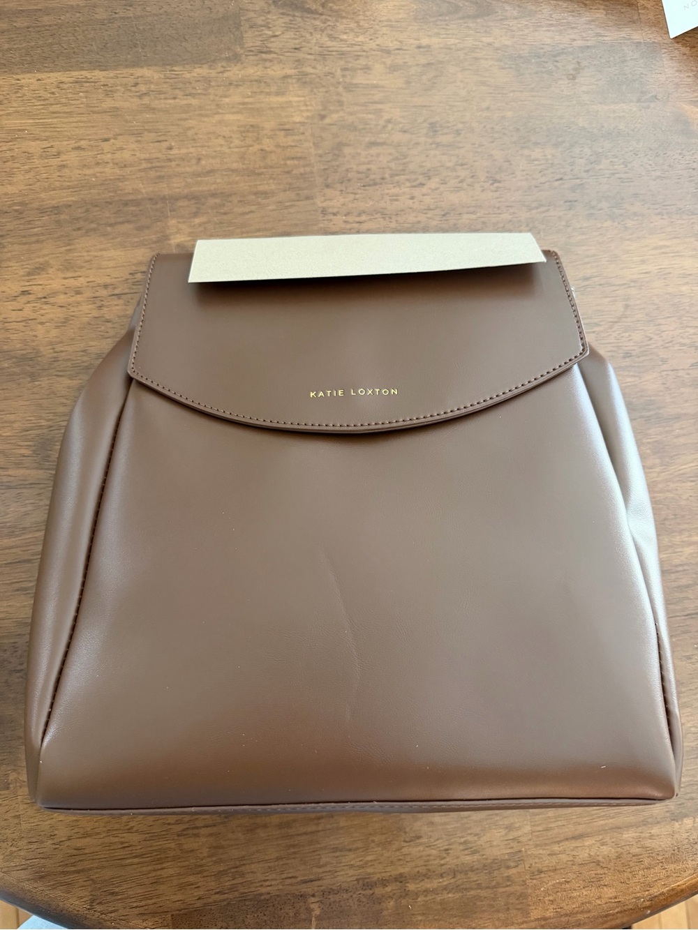 Katie Loxton Chocolate Brown Structured Backpack